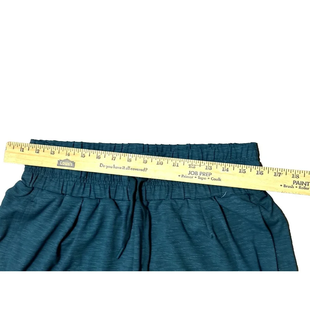 Mondetta Teal Blue Active Performance Drawstring Shorts Side Pockets Size‎ M
